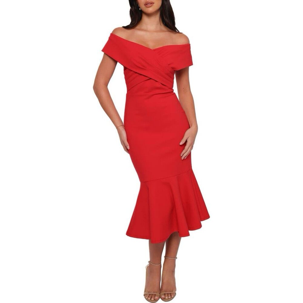 PETAL & PUP DAILENE OFF THE SHOULDER DRESS IN STORES $99 SZ XS - Picture 4 of 6